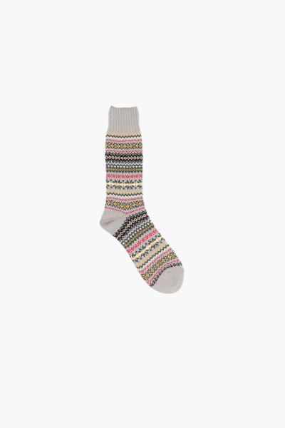 Fair isle socks Grey base