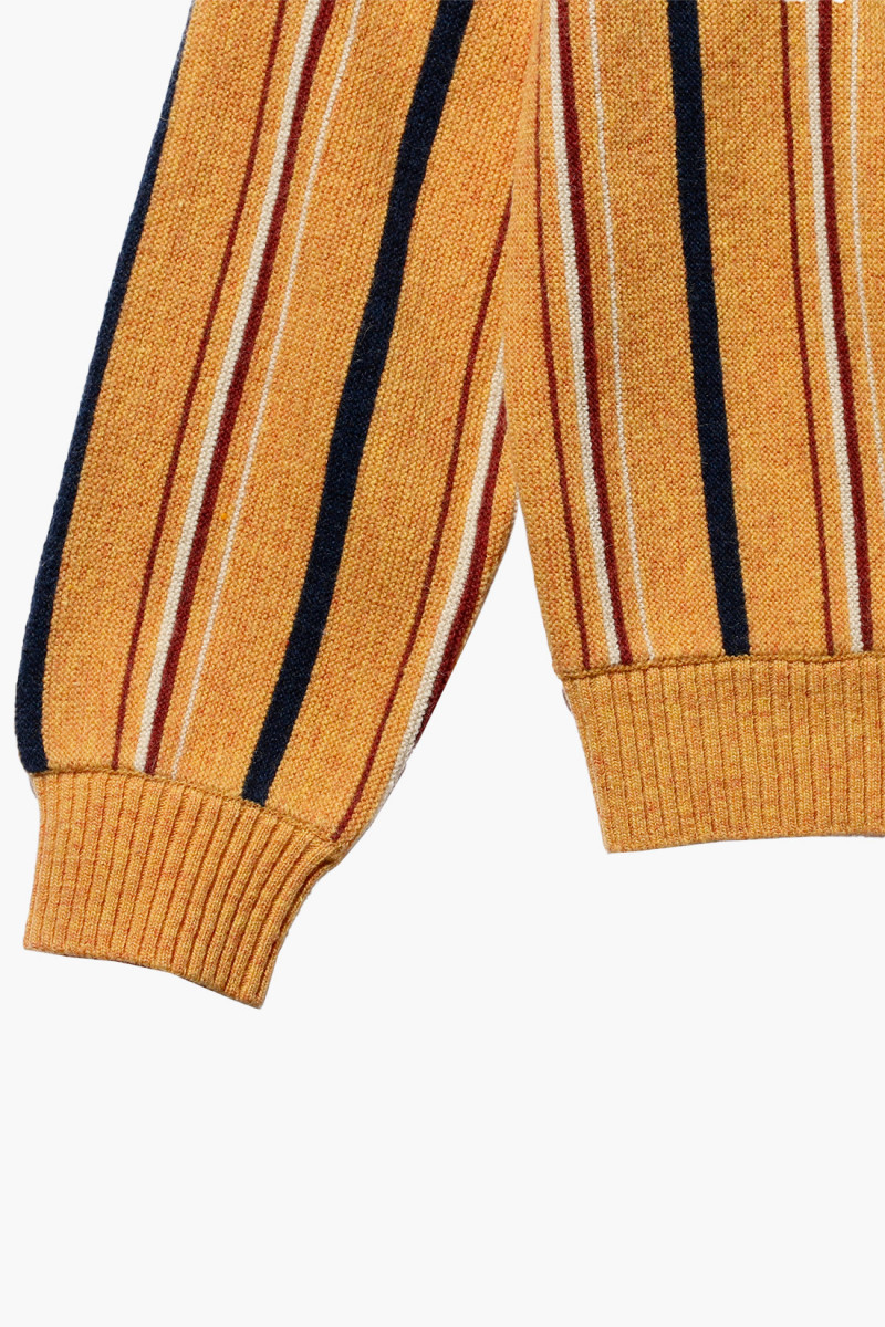 Cardigan stripe 12g Orange