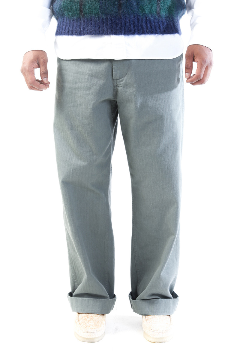 Mil trousers herringbone Sage