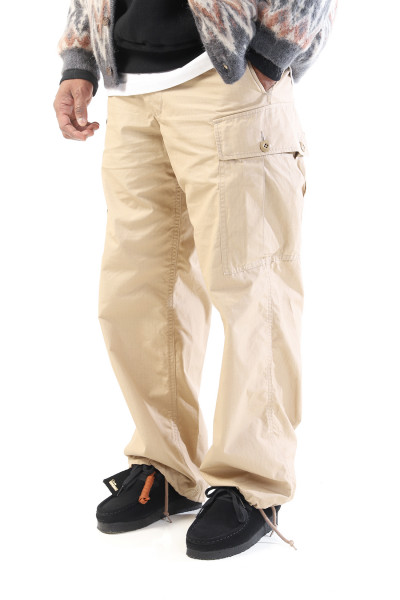 Beams plus Mil 6pockets 80/3 rip stop Beige - GRADUATE STORE