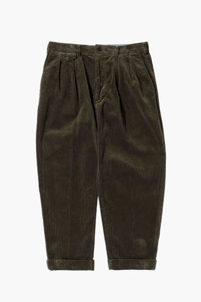 2pleats corduroy Dark green