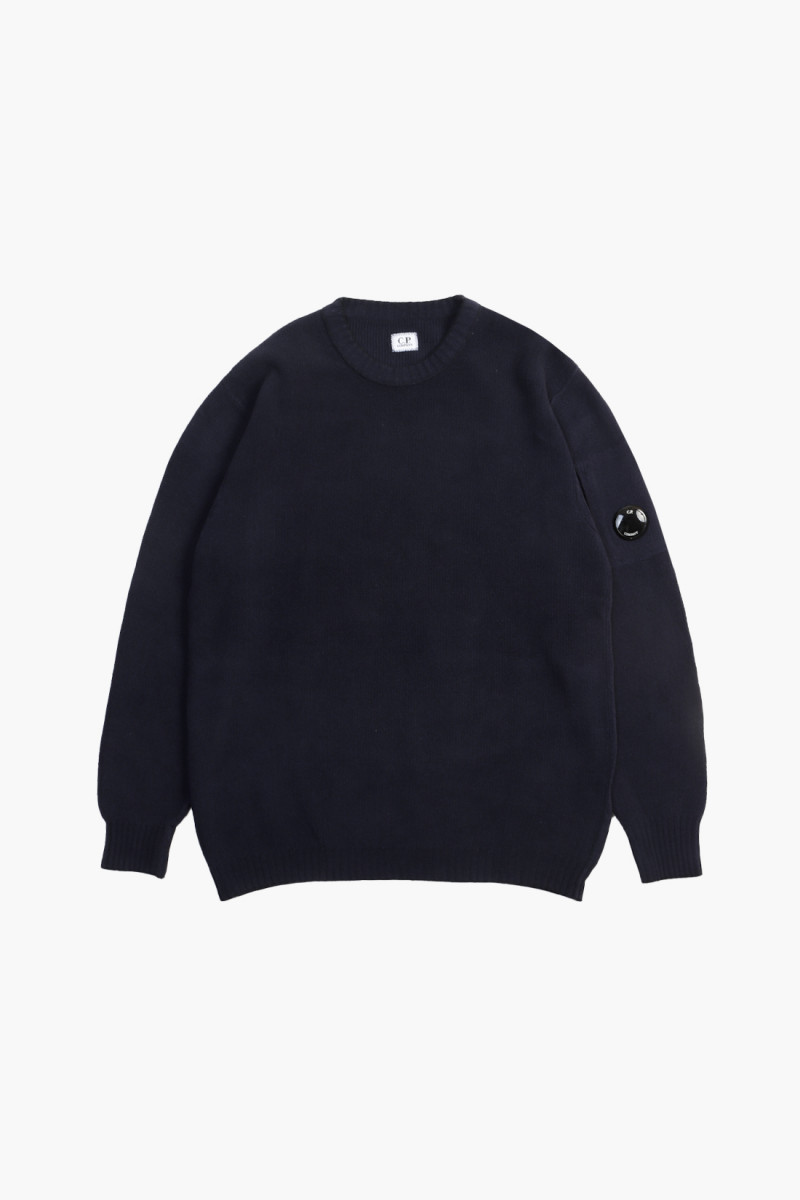 Cotton chenille crewneck Total eclipse