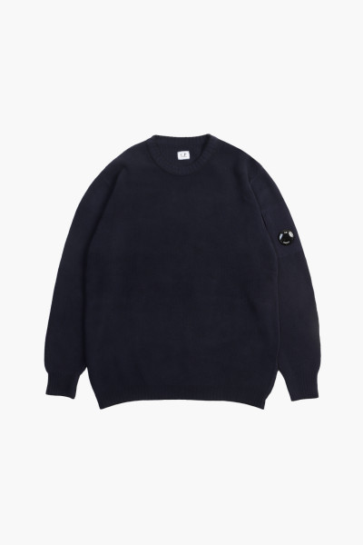 Cp company Cotton chenille crewneck Total eclipse - GRADUATE STORE