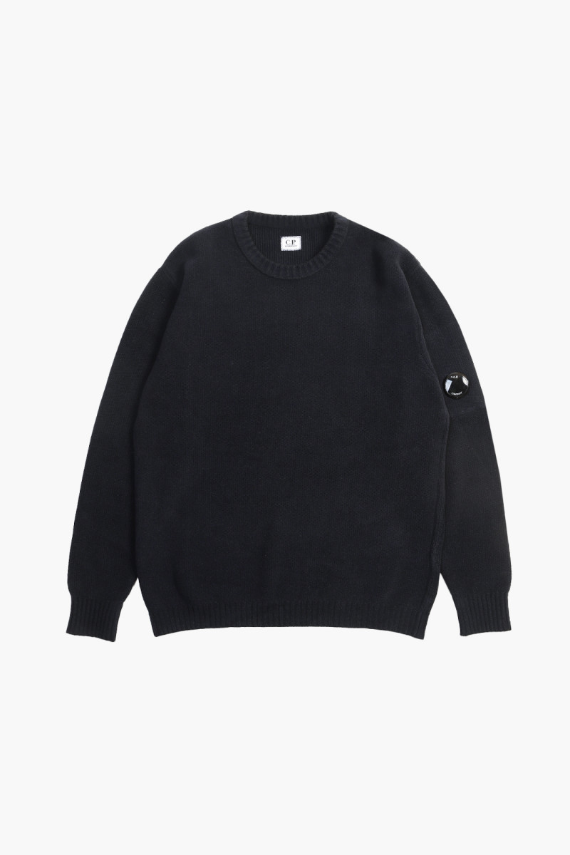 Cotton chenille crewneck Black