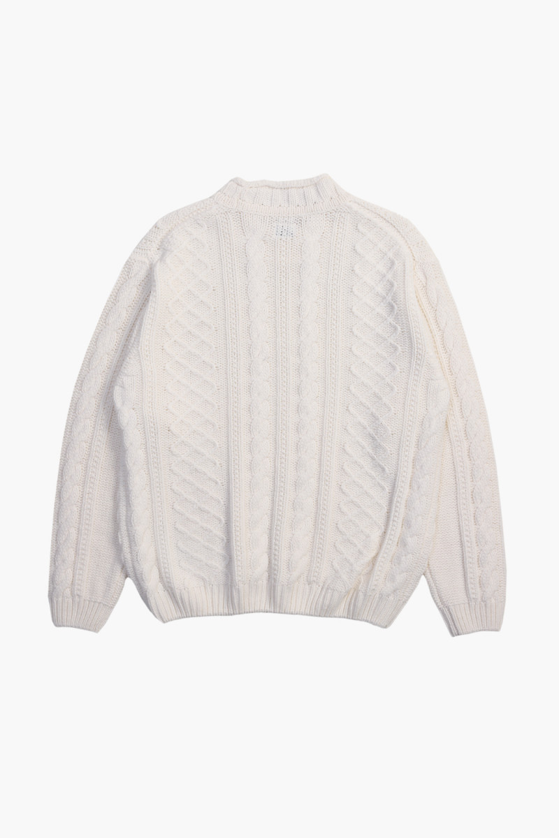 Lambswool crewneck Gauze white