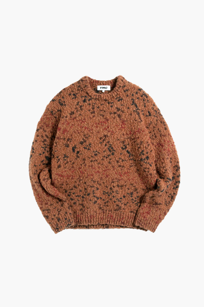 Undertones boxy crew knit Tan