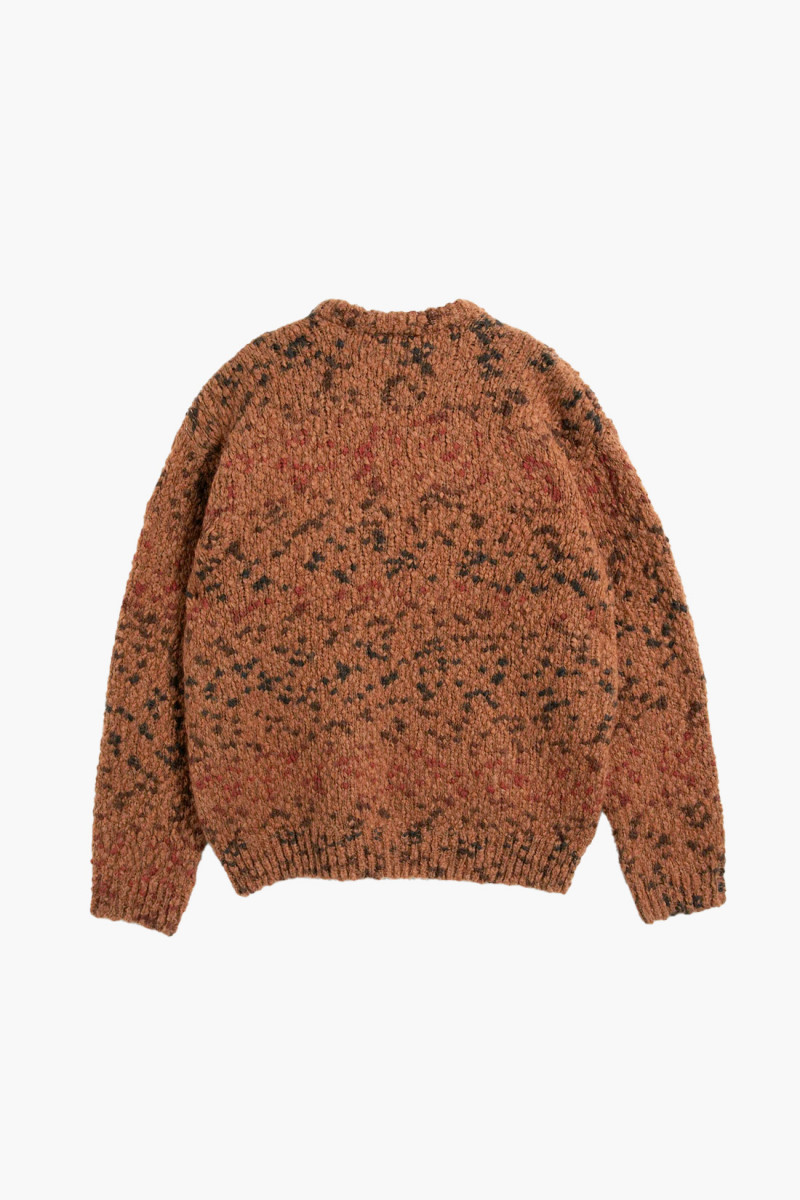 Undertones boxy crew knit Tan