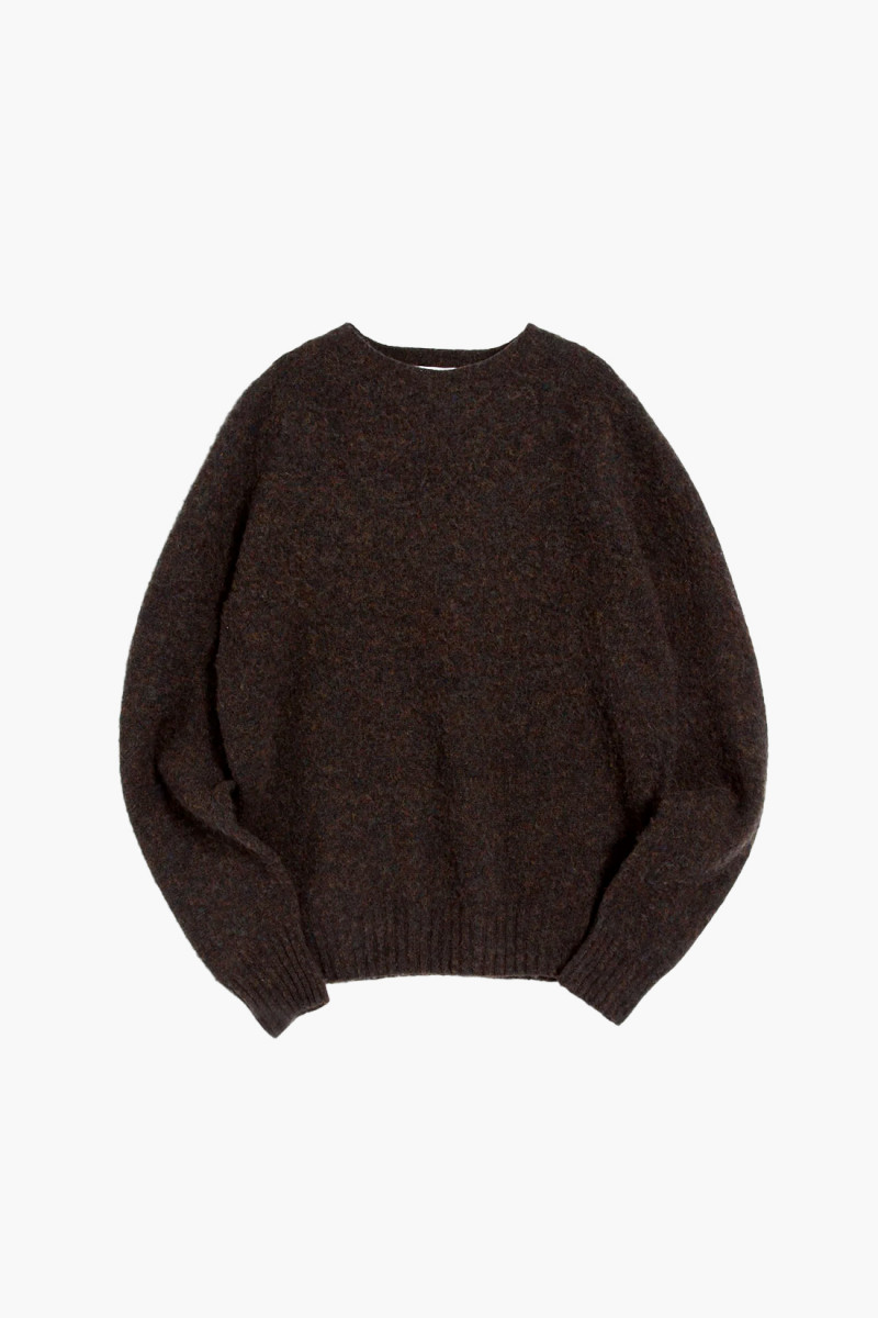 Suedehead crew knit Brown