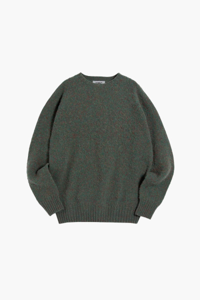 Ymc Suedehead crew knit Green - GRADUATE STORE