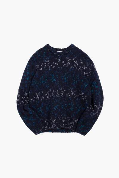 Undertones boxy crew knit Navy