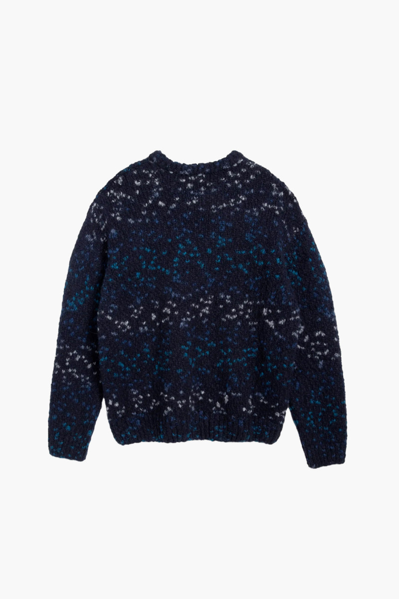 Undertones boxy crew knit Navy