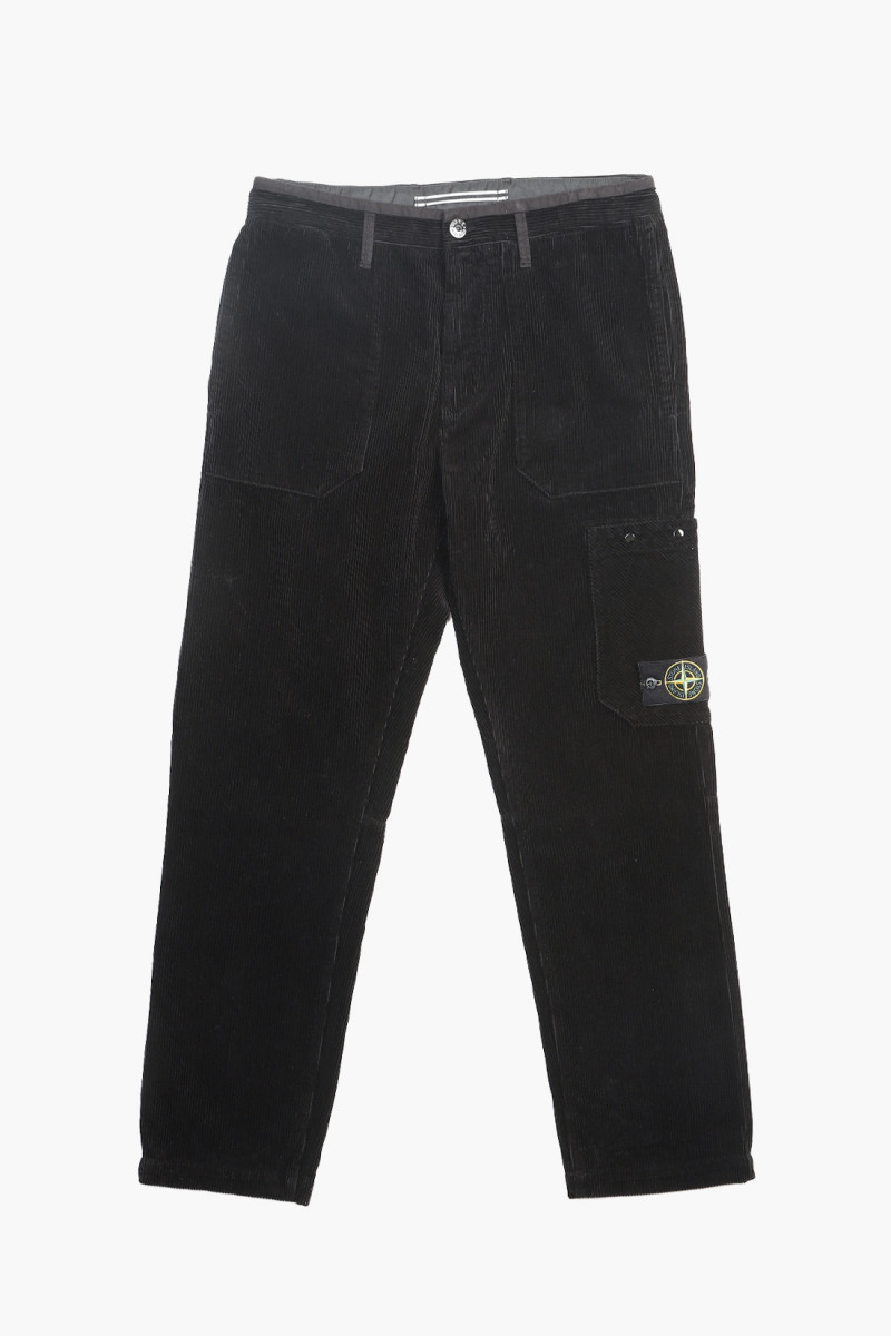 32604 regular pant cord v0029 Nero