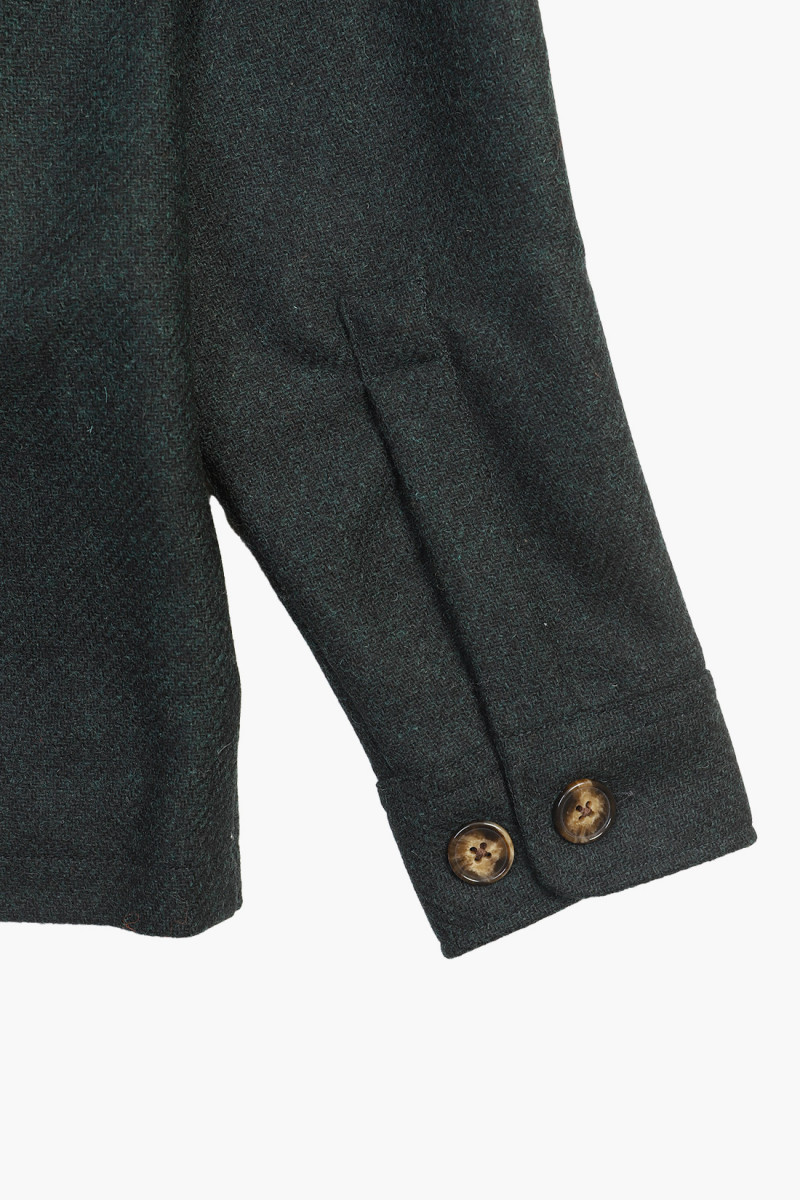 Wool field overshirt Green