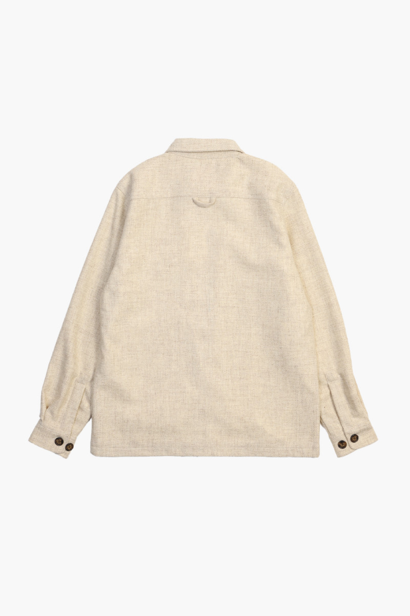 Wool field overshirt Ecru