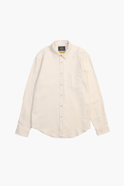 Portuguese flannel Teca shirt Ecru - GRADUATE STORE