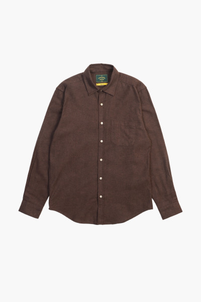 Portuguese flannel Teca shirt Brown - GRADUATE STORE