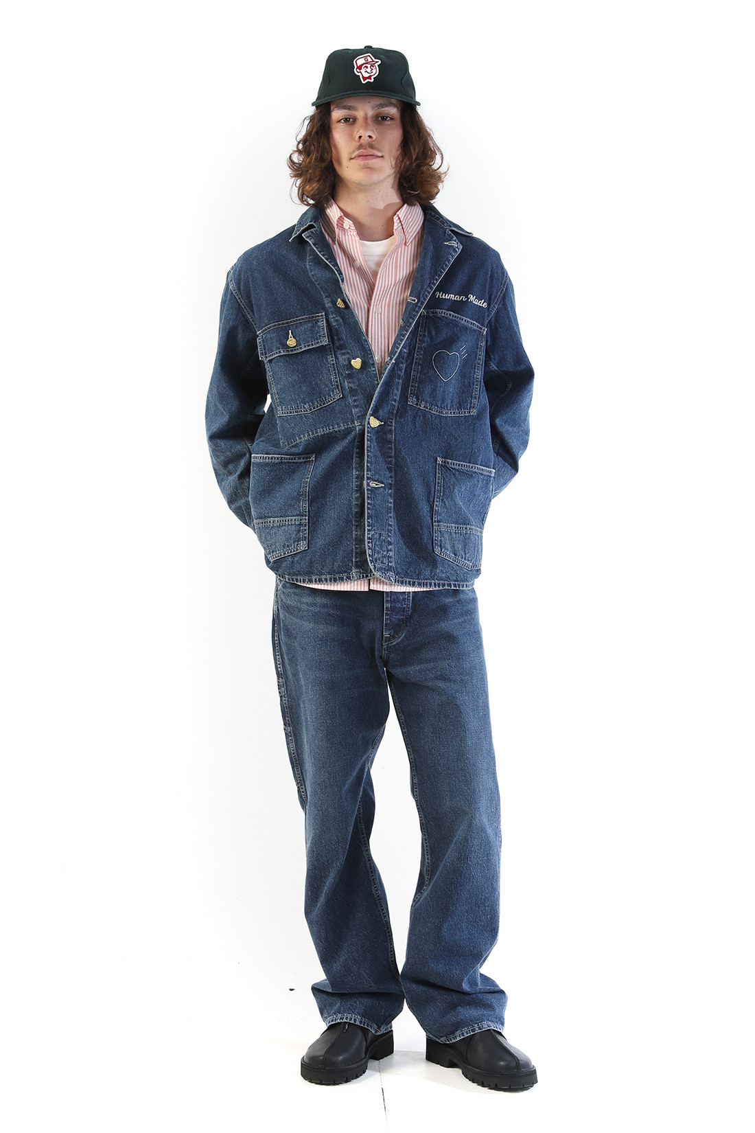 Denim coverall jacket Indigo