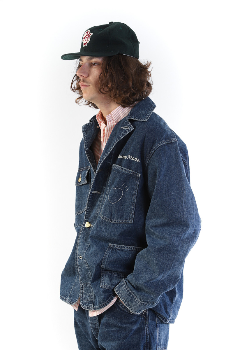 Denim coverall jacket Indigo