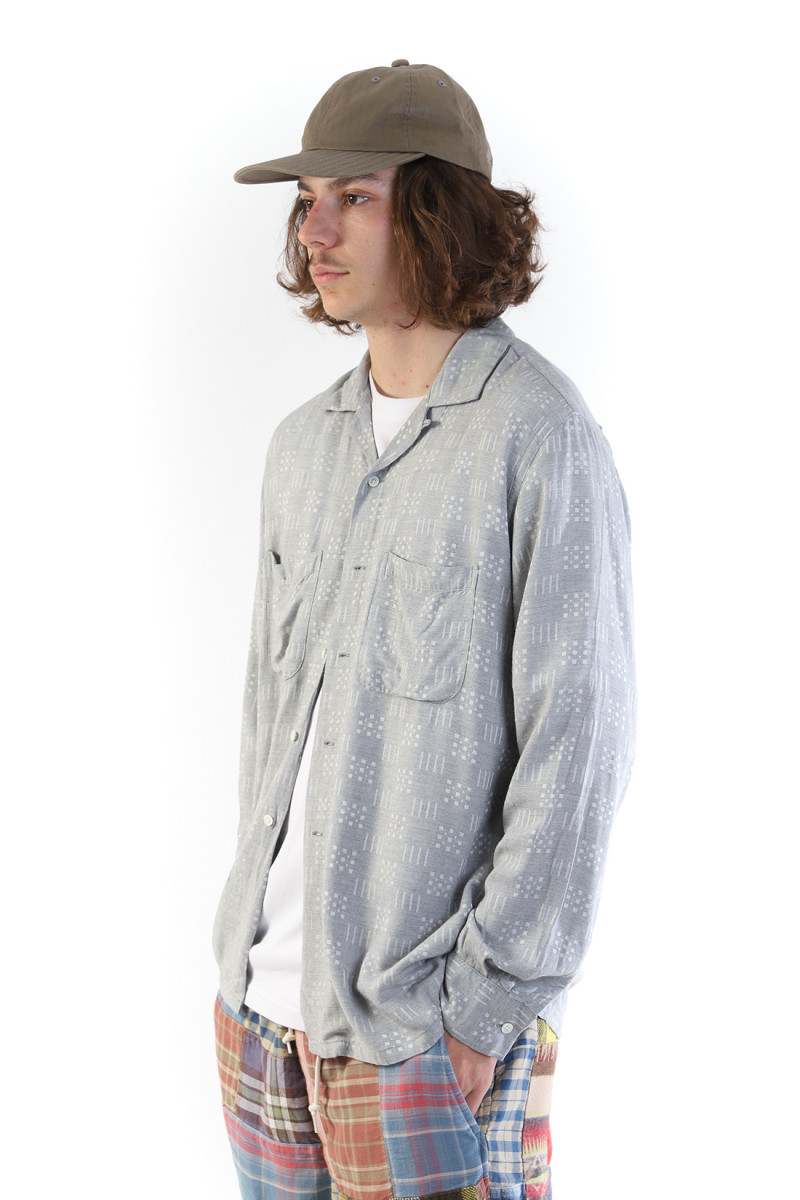 Open collar shirt jacquard Grey 15