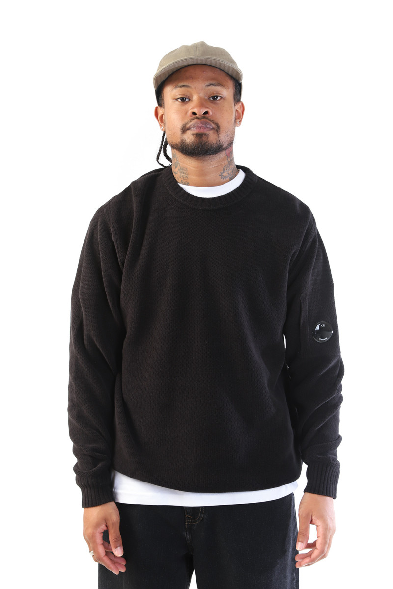 Cotton chenille crewneck Nightshade