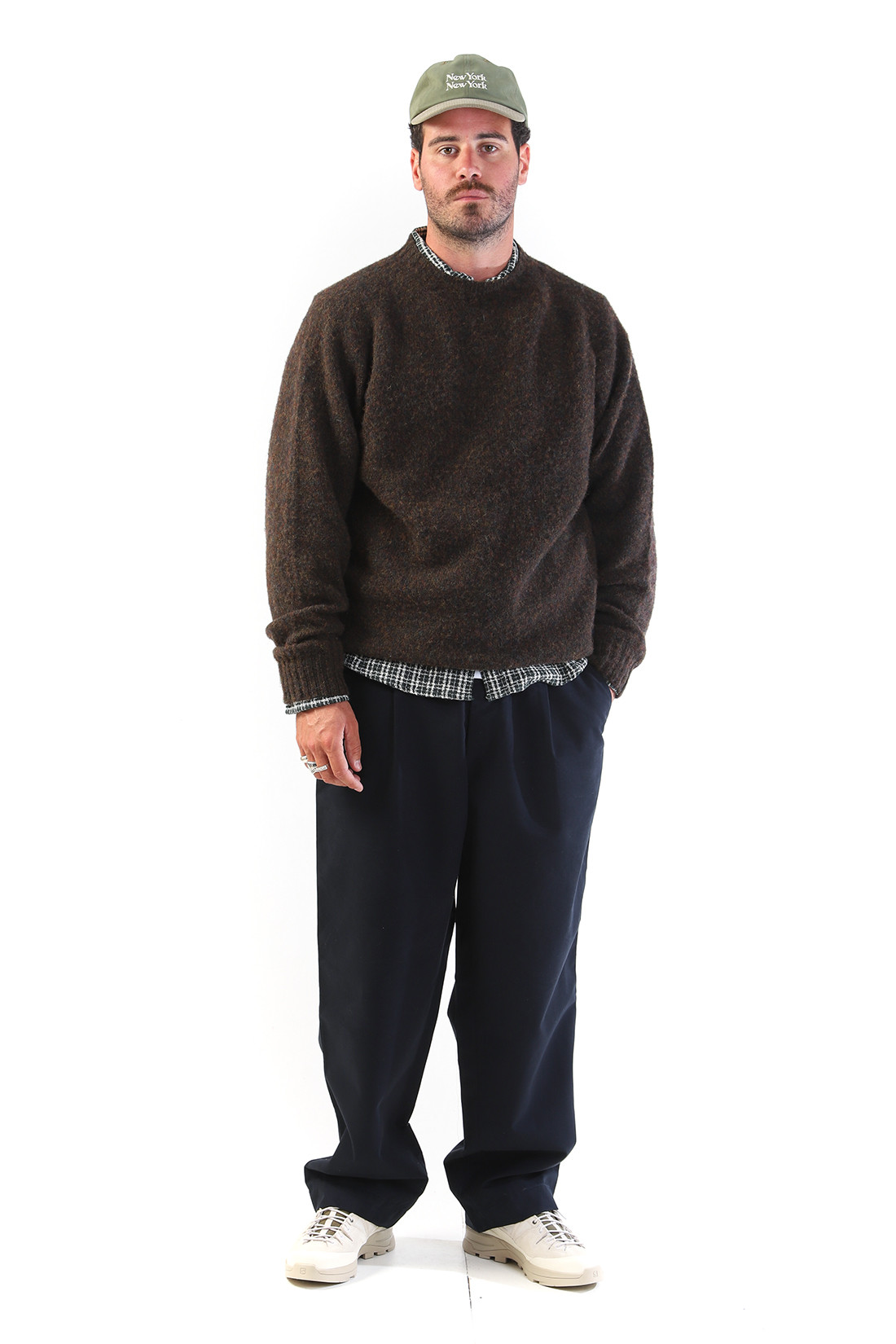 Suedehead crew knit Brown