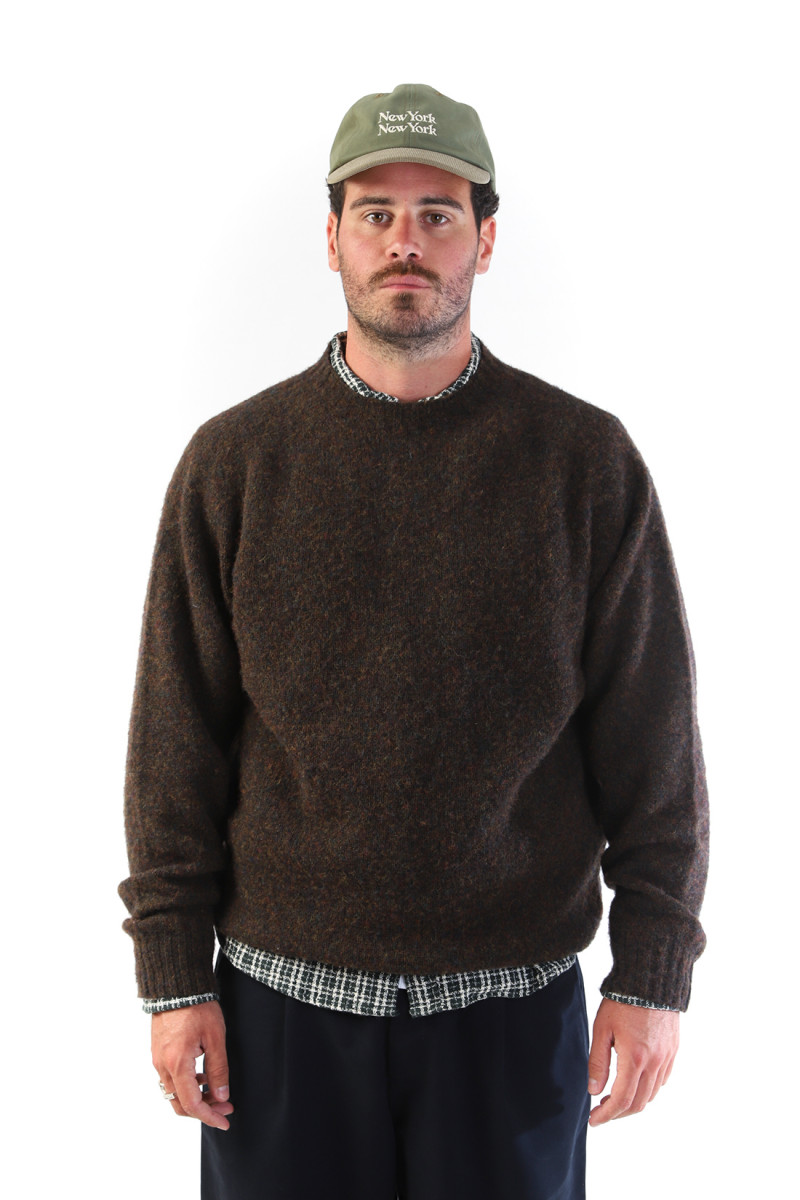 Suedehead crew knit Brown