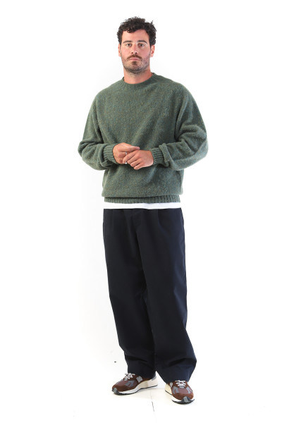 Suedehead crew knit Green