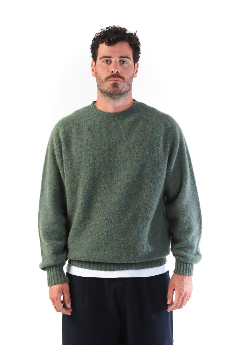 Suedehead crew knit Green