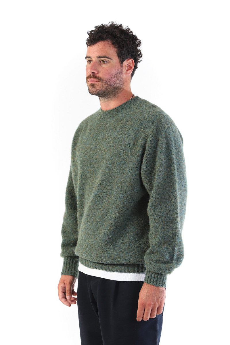 Suedehead crew knit Green