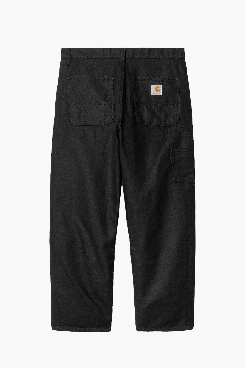 Walter double knee pant Black rinsed