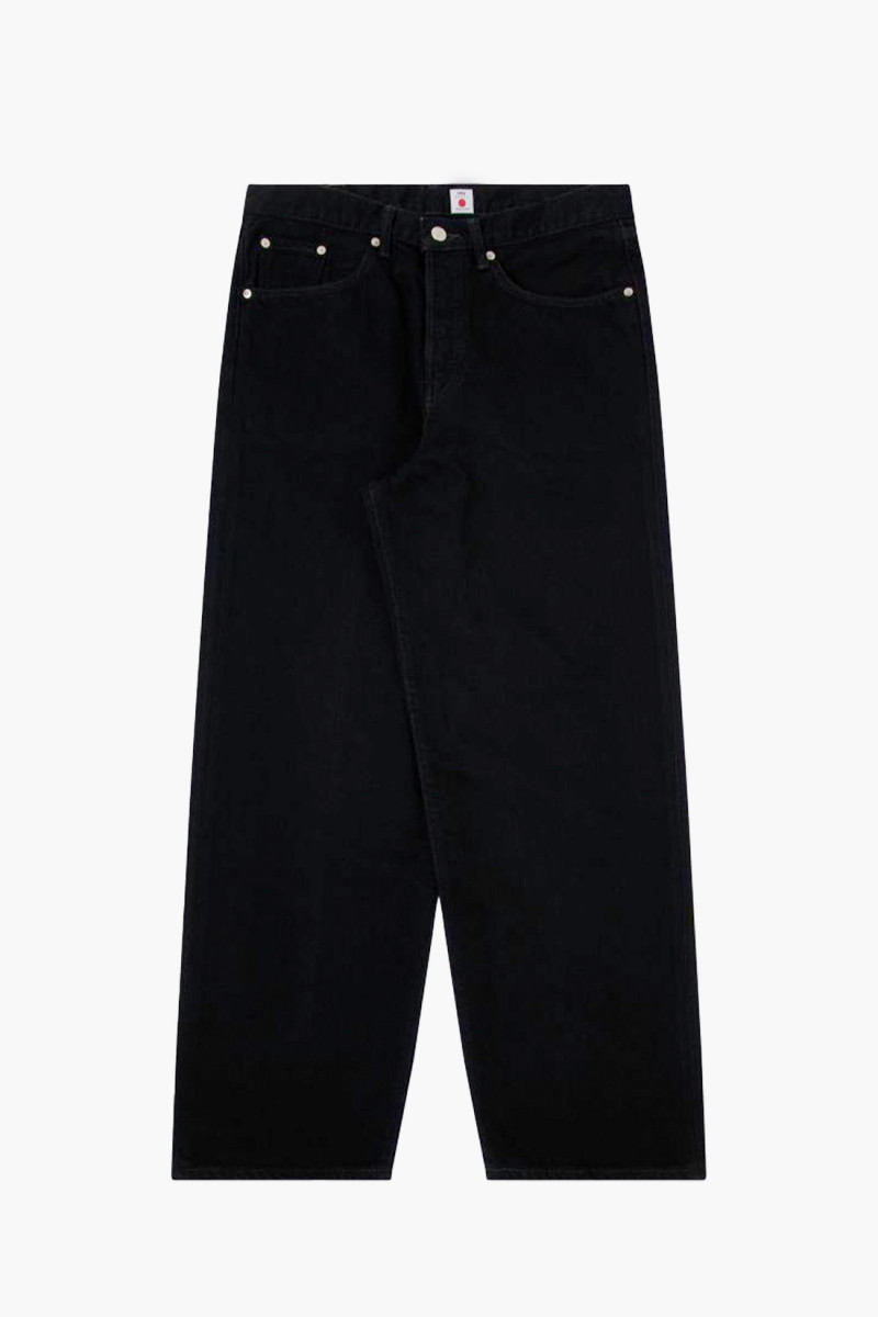 Wide pant kaihara Black