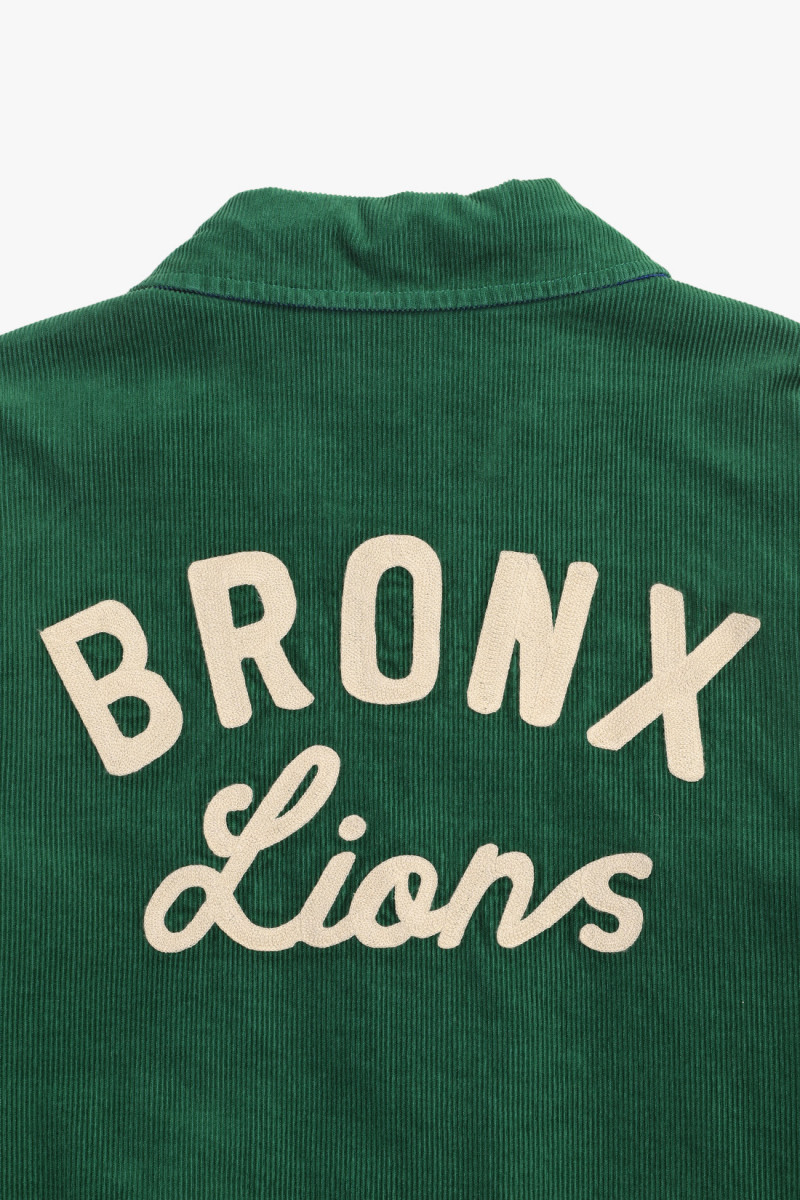 Reversible letterman jacket Green/blue