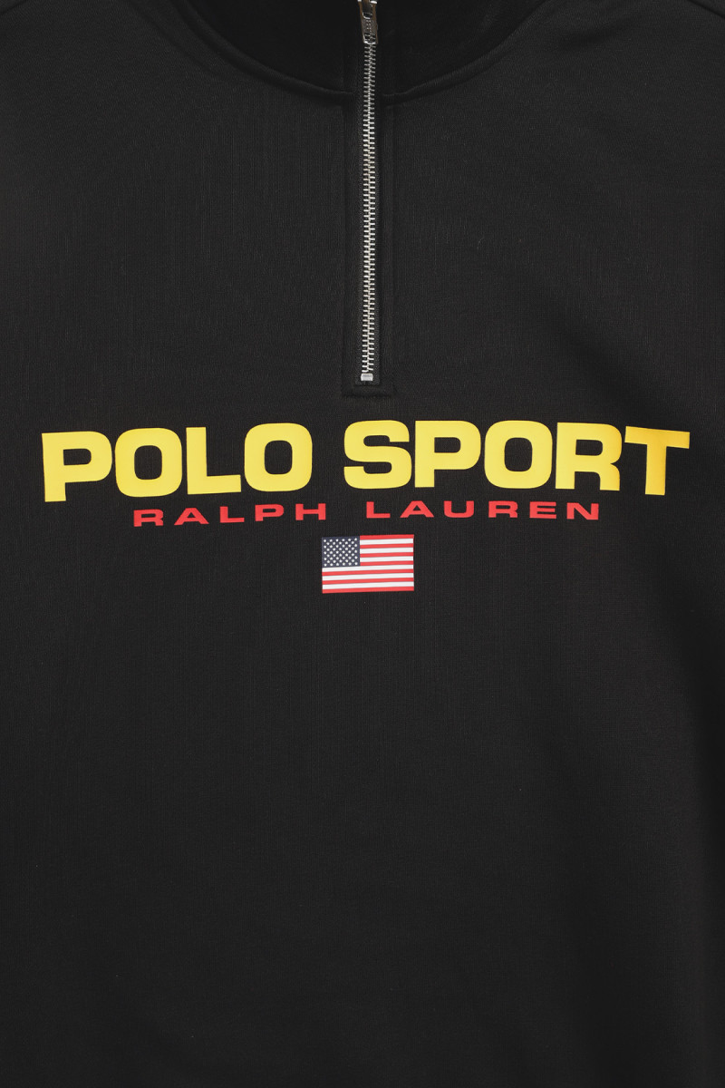 Polo sport fleece half zip Black