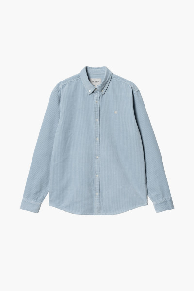 Carhartt wip L/s madison cord shirt Dusty ice / wax - GRADUATE ...