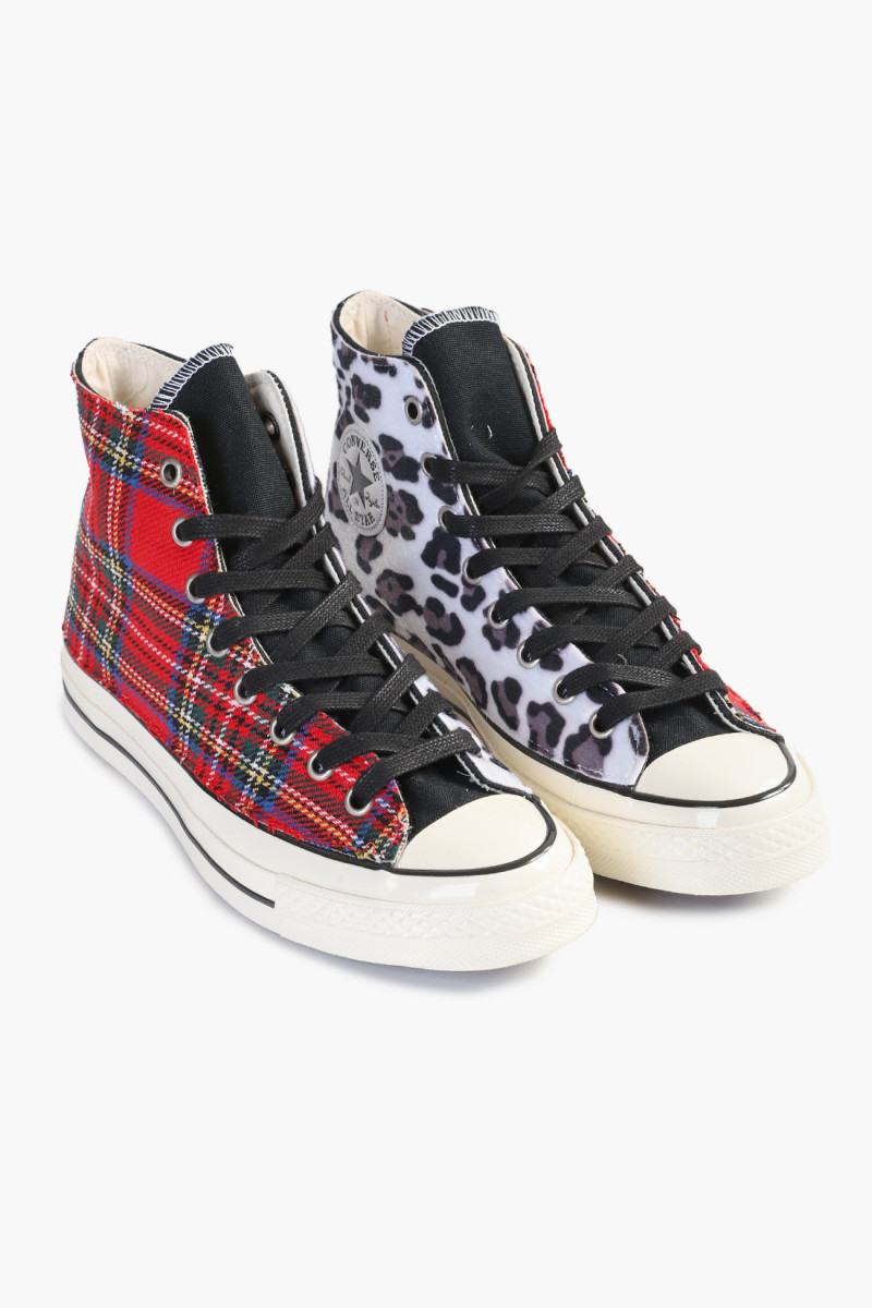 Chuck 70 hi canvas ltd Cheetah tartan clash