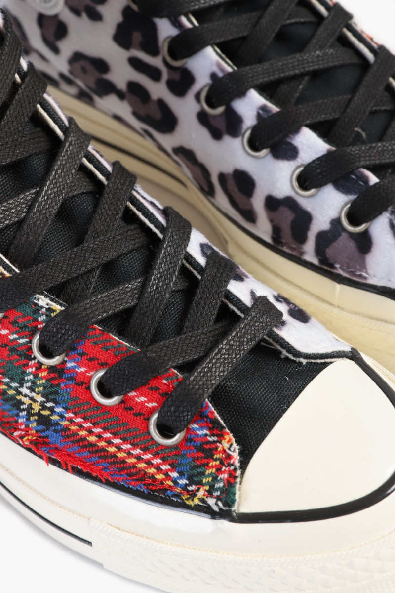 Chuck 70 hi canvas ltd Cheetah tartan clash