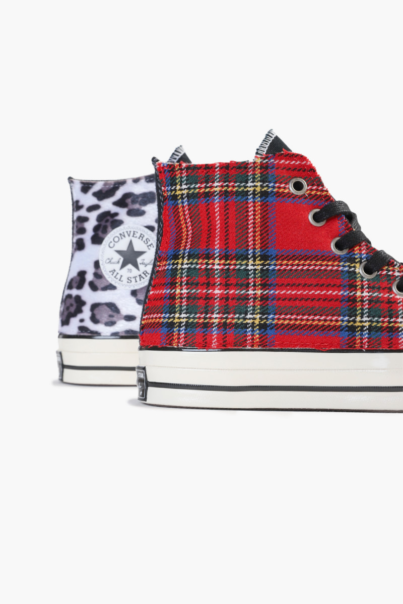 Chuck 70 hi canvas ltd Cheetah tartan clash