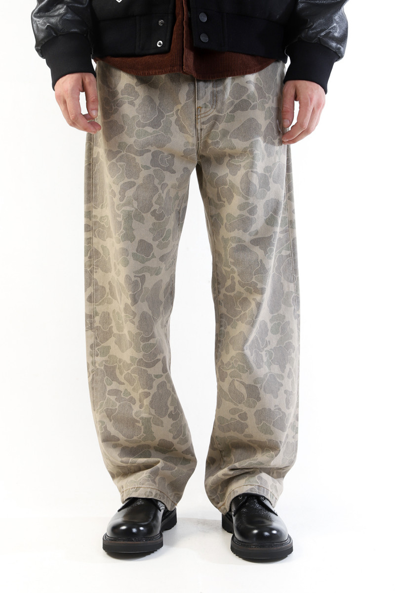 Duck landon pant camo Black bleached