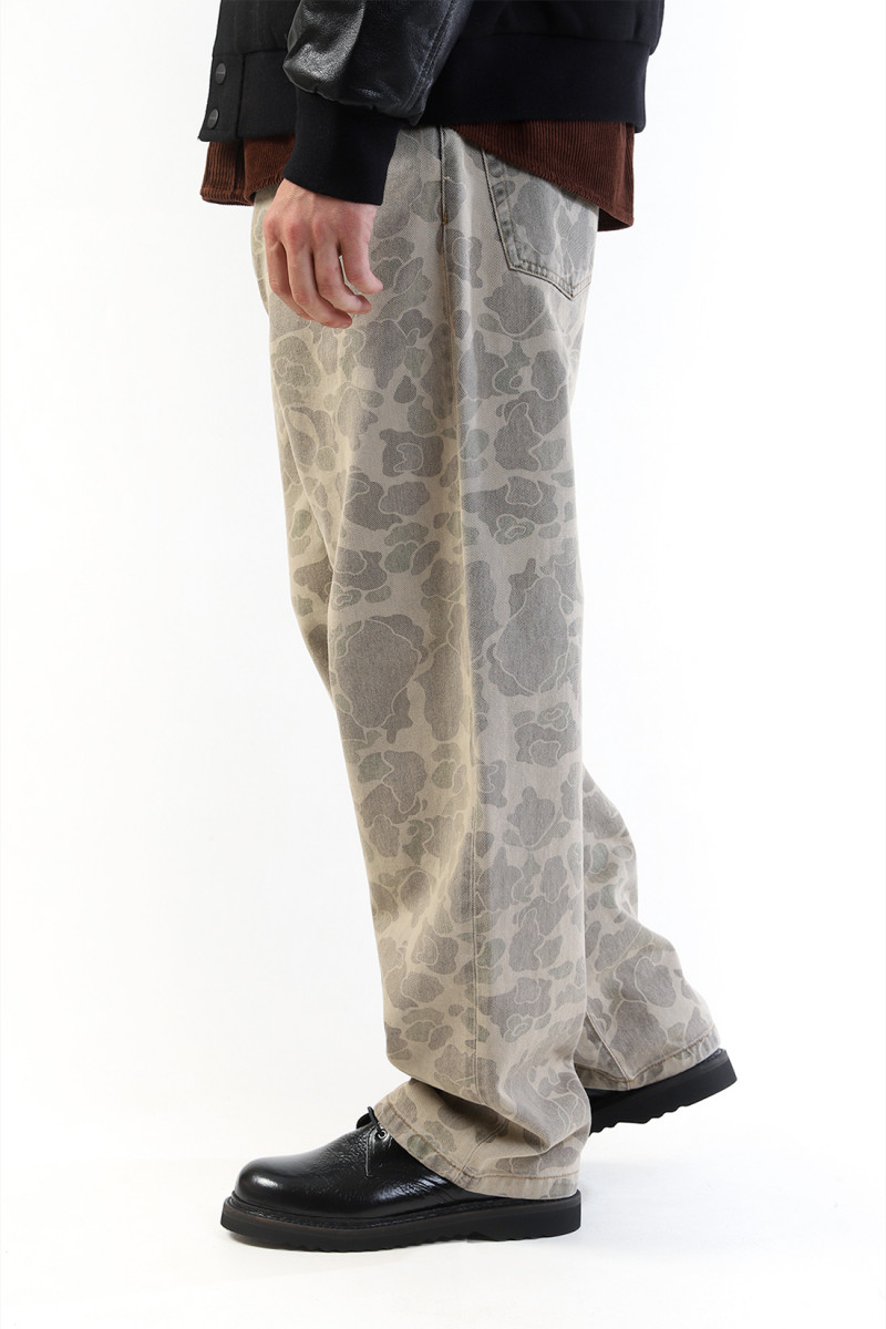 Duck landon pant camo Black bleached