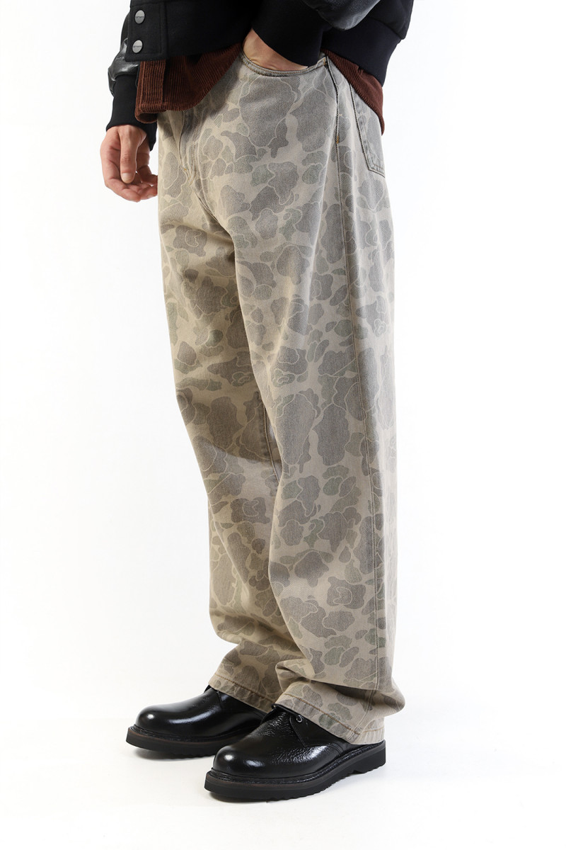 Duck landon pant camo Black bleached