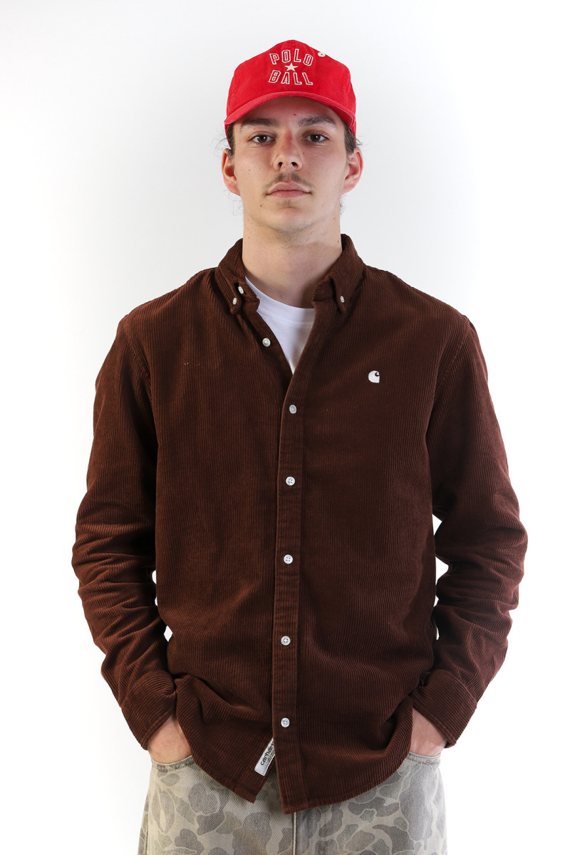 L/s madison cord shirt Offroad / wax