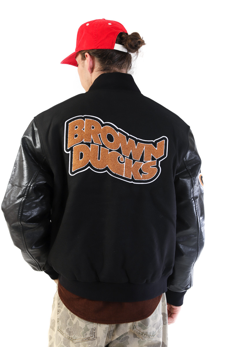 Brown ducks bomber Black