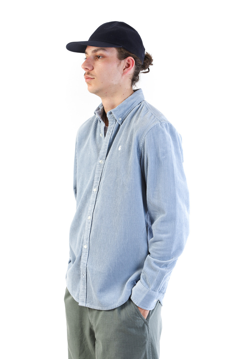 L/s madison cord shirt Dusty ice / wax