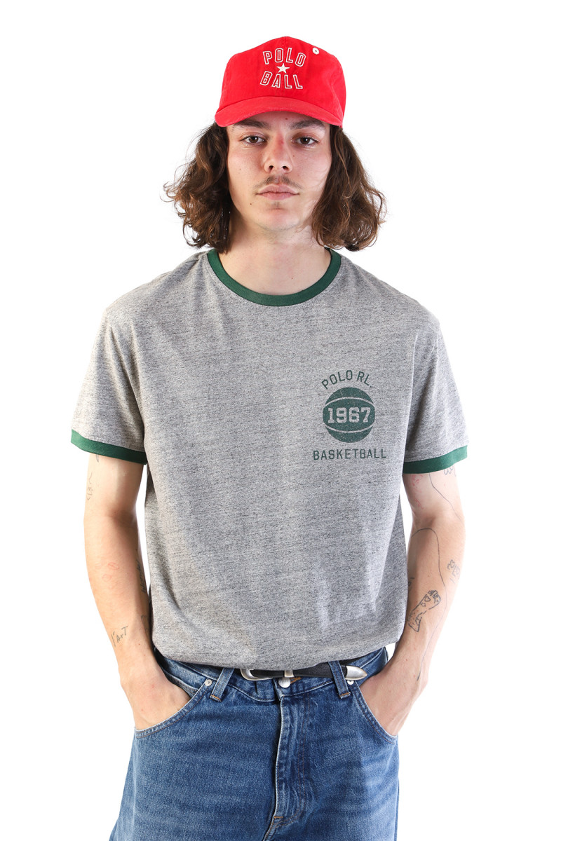 Classic fit logo tee Dk vintage heather