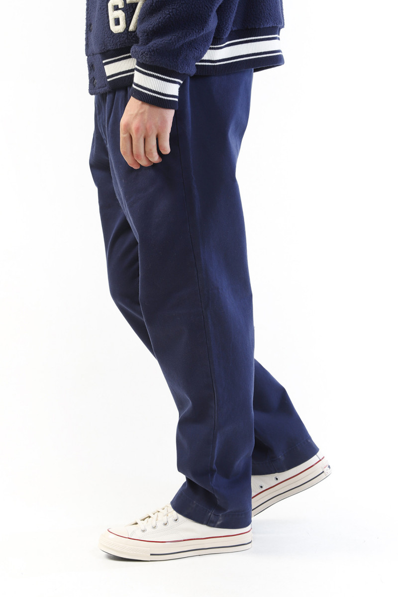 Whitman pleated chino rlxd fit Navy