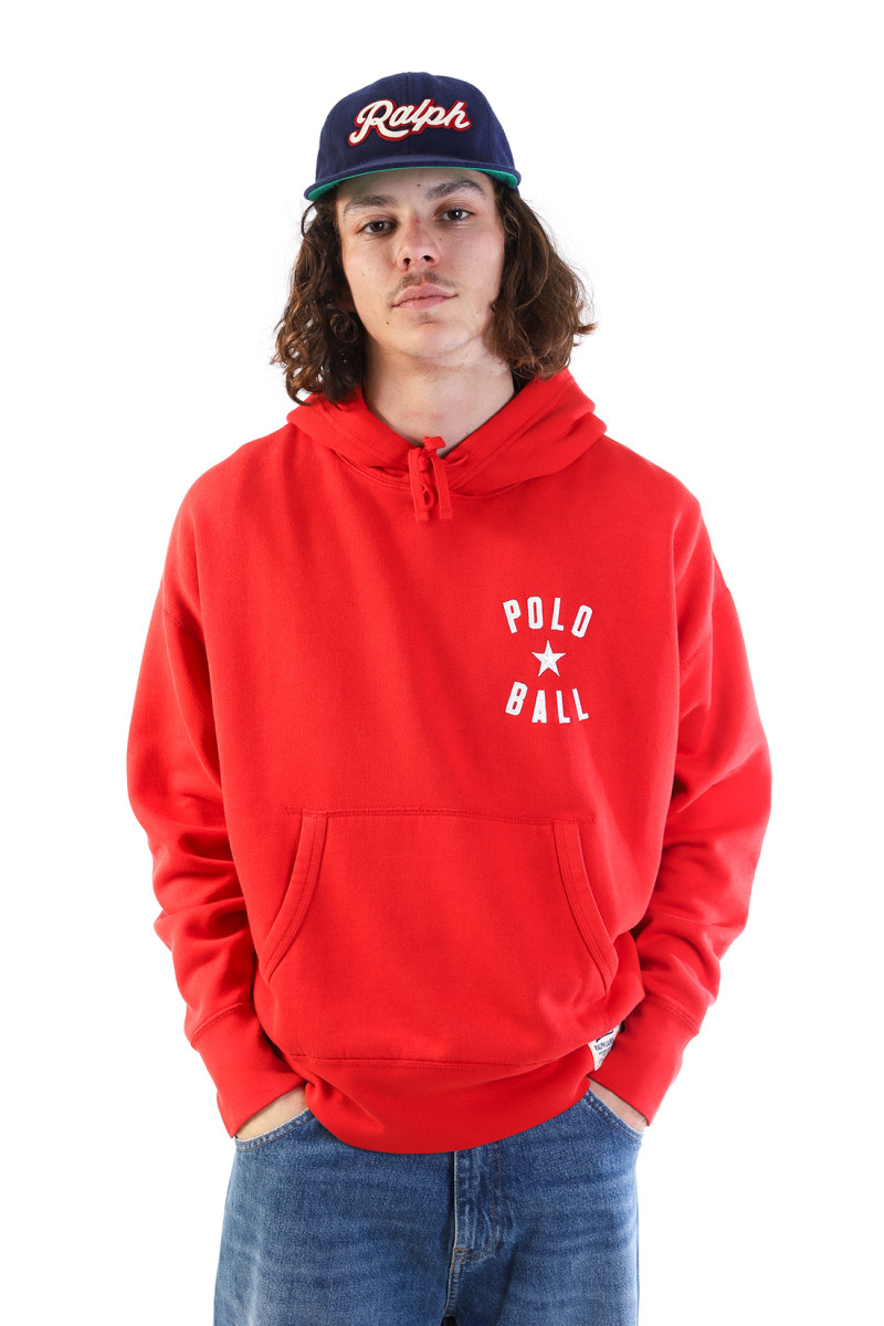 Vintage fit polo ball hoodie Rl 2000 red