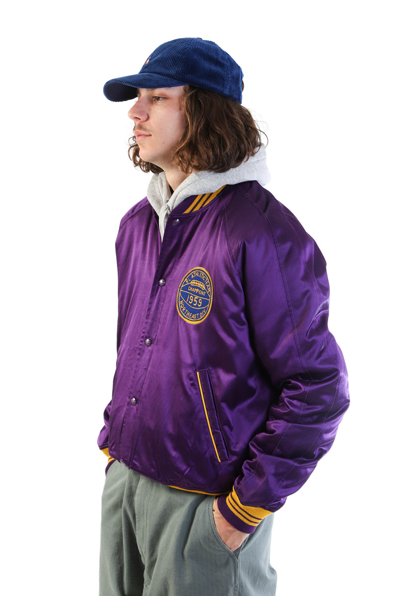 Satin varsity-inspired jacket Champion purple x