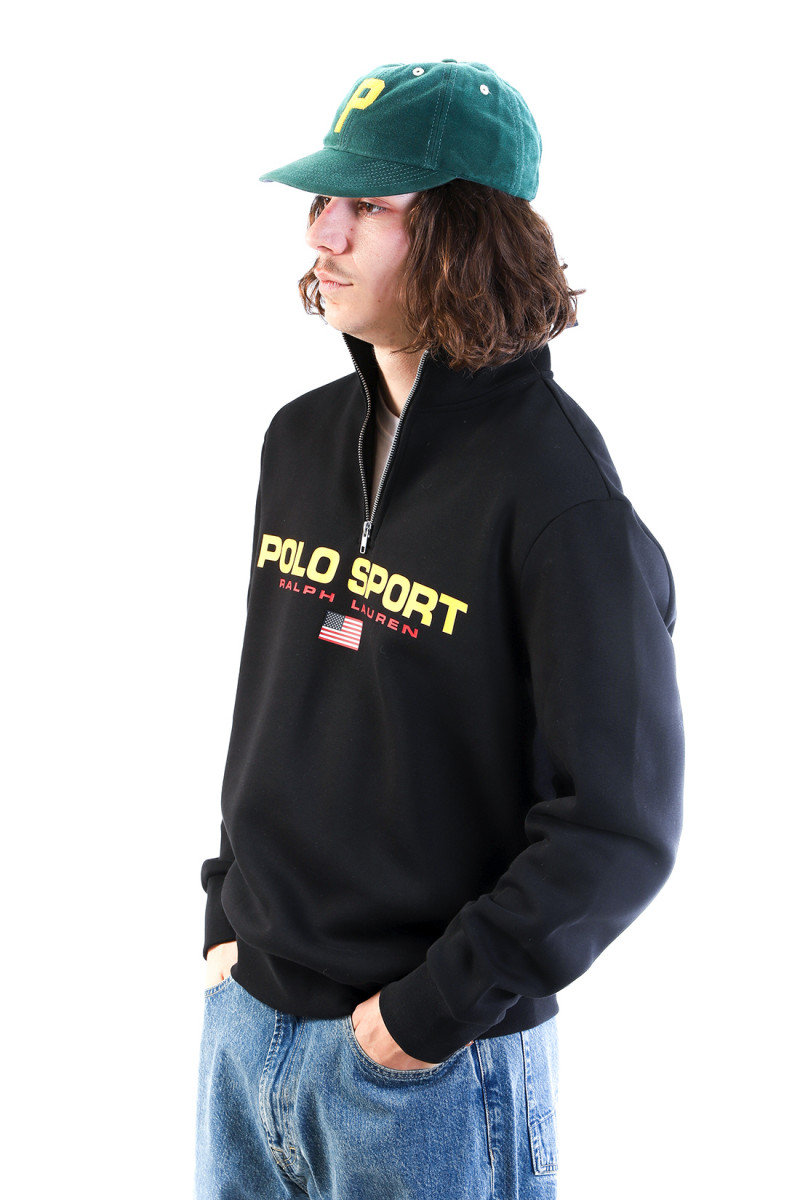 Polo sport fleece half zip Black