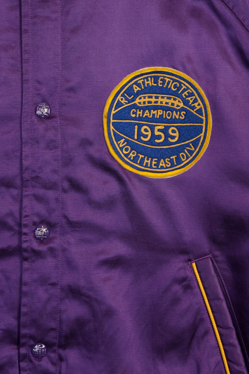 Satin varsity-inspired jacket Champion purple x