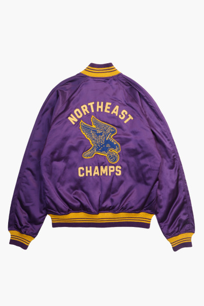 Polo ralph lauren Satin varsity-inspired jacket Champion purple x - ...